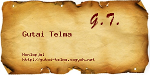 Gutai Telma névjegykártya
